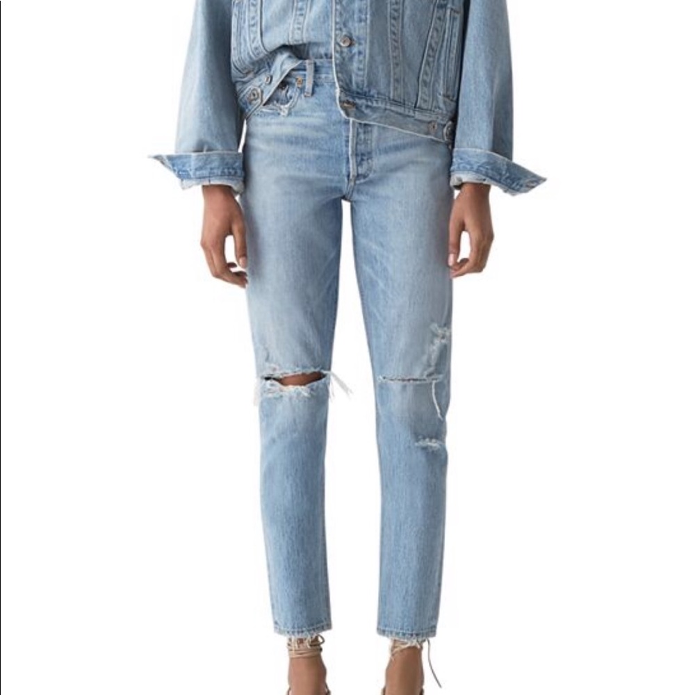 Agolde Jamie Straight Leg Jean in Shakedown Sz 27